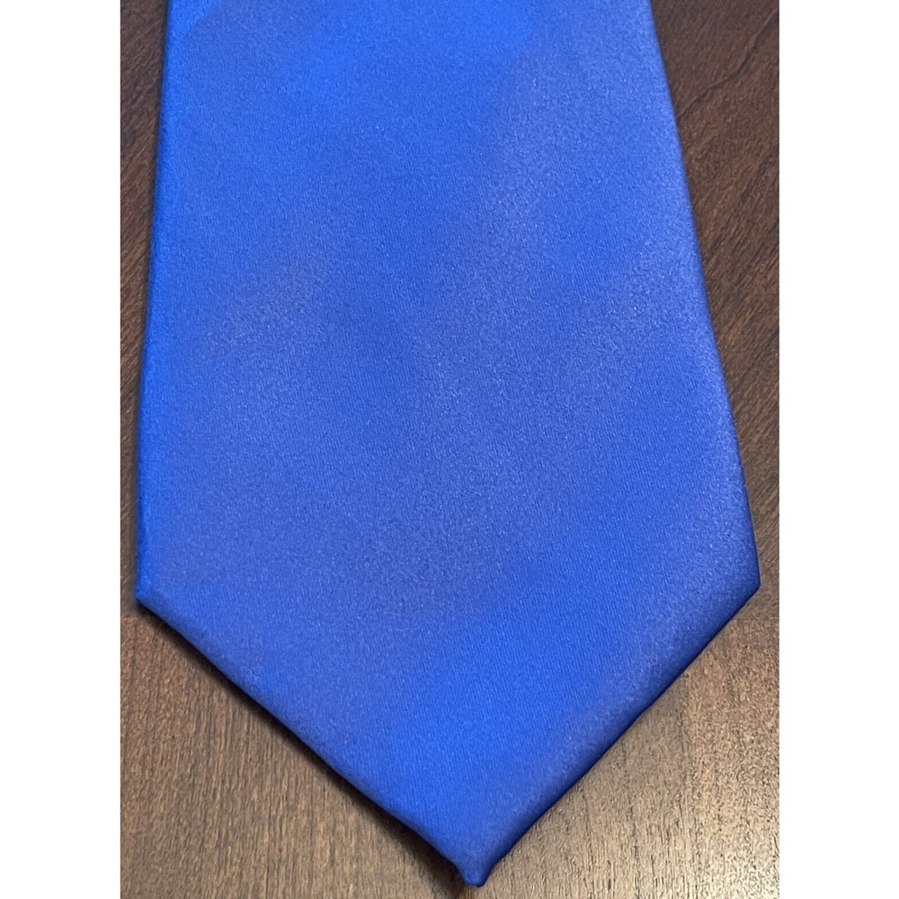 K Alexander By Tiestore Blue 100% Polyester Men’s Neck Tie Made In China